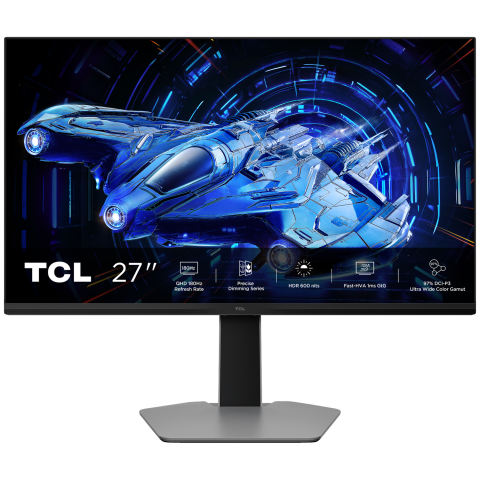 Tcl 27g64 27” Qd-mini-led Gaming Monitor - 27 Inch Qhd 2560 X 1440 Ahva (advanced Hyper-viewing Angle)
