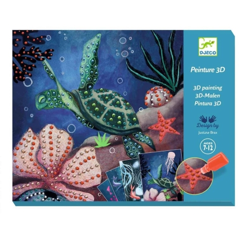 Djeco Creatieve Speelset - 3D-schilderij - Afgronden - Djeco - OneSize - Creatieve Speelset