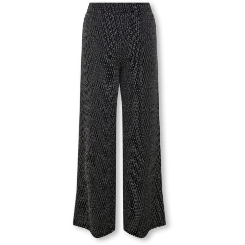 Kids Only Broek - CookQueen - Black/Lurex Silver/Harlekijn - Kids Only - 10 jaar (140) - Broeken - Katoen