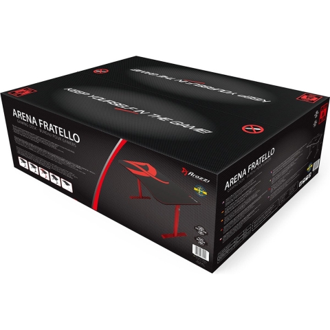 Arozzi Arena Fratello Gaming Desk - Black