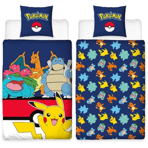 Pokemon Dekbedovertrek - Pokemon Blue