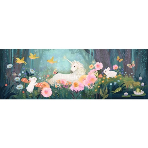 Djeco Puzzel - 200 Bakstenen - De rand van het bos - Djeco - OneSize - Puzzel