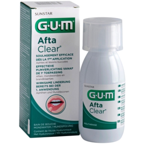 8x GUM AftaClear Mondwater 120 ml