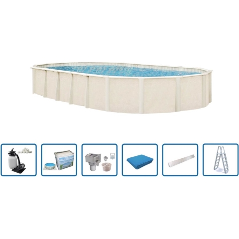 Interline  Century ovaal 9,75x4,90m Deluxe pakket - Interline