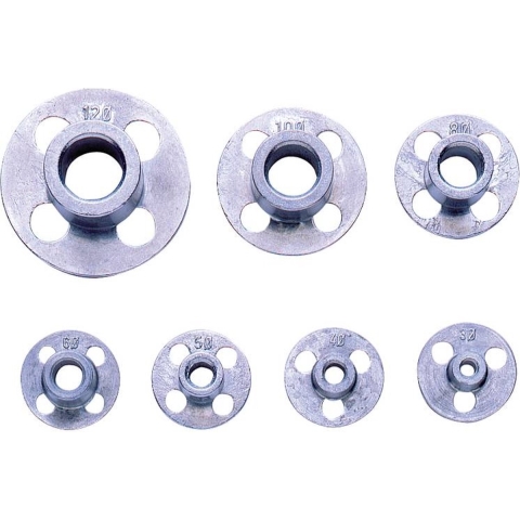 Exact 15198 Snijijzergeleiderset 7-delig Geschikt voor (draadsnijder) Snij-ijzer Ø 25 x 9 M3 - M12 DIN 225