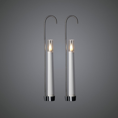 Konstsmide 1870-230 LED-kaars Set van 2 stuks Wit Warmwit