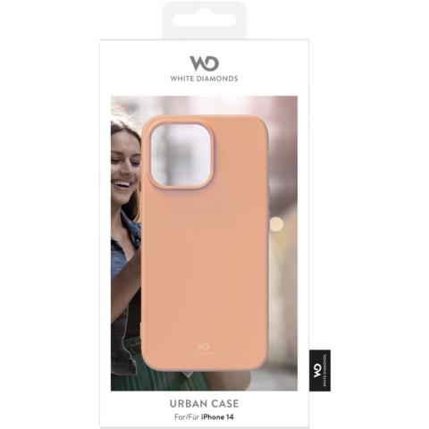 White Diamonds Urban Case Cover Voor Apple IPhone 14 Abrikoos