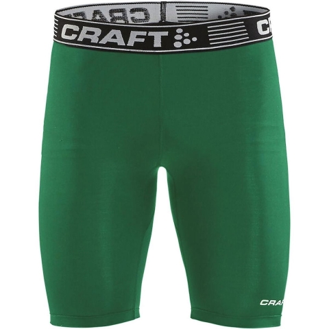Craft 1906858 Pro Control Compression Short Tights Unisex - Team Green - S