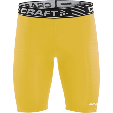 Craft 1906858 Pro Control Compression Short Tights Unisex - Yellow - M