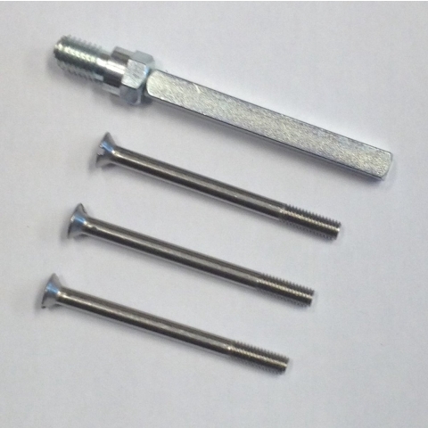 AMI Set Veiligheidsbeslag Voordeur Deurdikte 53/57 Ami Gel.Stift 8*110 Varoring + 3 Schr.M6X67 - 900190