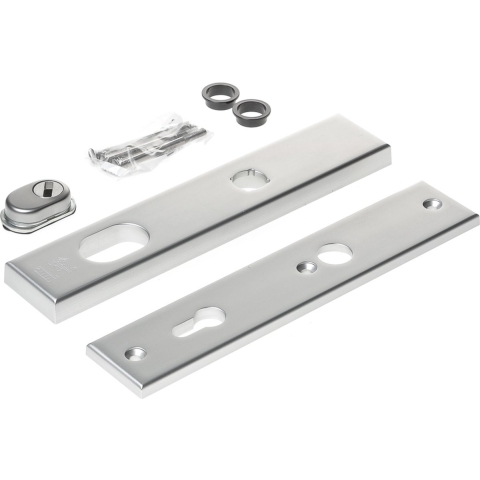 AMI Veiligheidsbeslag 251/50/15 Buiten Kt 92 Binnen Profielcilinder 92 F1 Deurdikte 53/57 Mm - 891192