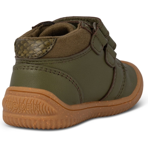 Woden Babyschoen - Tristan - Dark Olive - Woden - 21 - Babyschoen