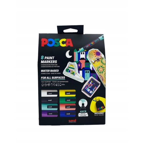 Posca Markers - PC-5M - 8 st. - Multicolour - Posca - OneSize - Marker