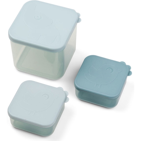 Done by Deer Brooddoos - Elphee - 3-pack - Blauw - Done by Deer - OneSize - Broodtrommels