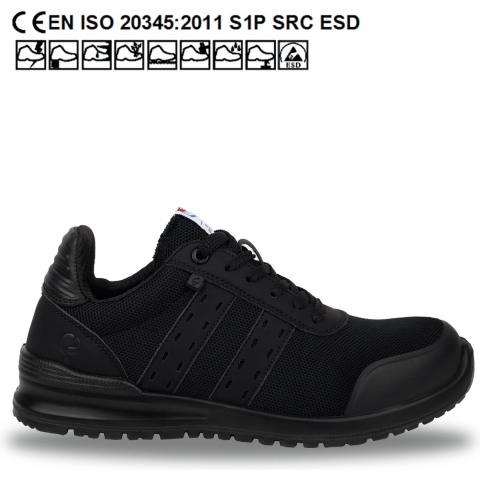 Quick Werkschoen Sprint Dark Laag QS0561 S1P | Zwart | Maat 38 - 00.114.006.38