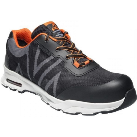 EMMA Werkschoen Boston D Laag S1P | Zwart/Grijs | Maat 41 - 8715316138218