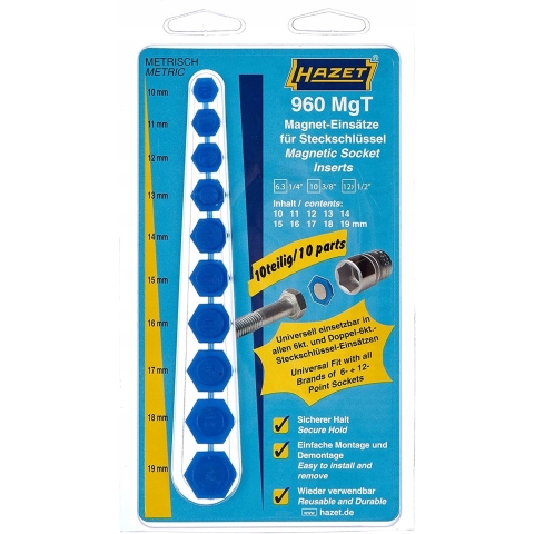 HAZET Magneetinzetstuk · voor dopsleutels 960MGT · Buiten-zeskant-profiel