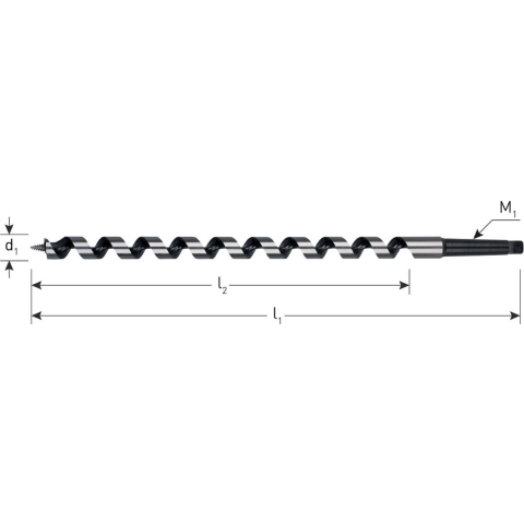 Rotec Slangenboor GOLD-LINE, MK 2, ø18x155x235 Azobé - 242.1800A