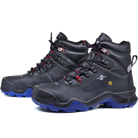 HKS Werkschoen Delta 1 Dry NTP Hoog S3 ESD | Zwart/Blauw | Maat 48 - 00.162.030.48