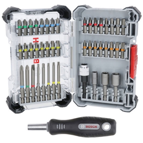 Bosch Accessoires 44-delige set met schroevendraaier (Displayvariant) - 2607017733