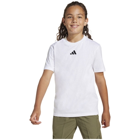 adidas Performance T-Shirt - J SL 160 - Wit/Zwart m. Logo - adidas Performance - 14 jaar (164) - T-Shirts