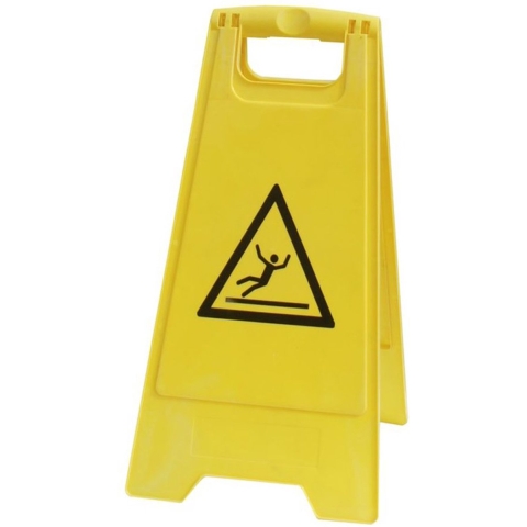 VISO PSG680 Waarschuwingsuitklapbord Gevaar voor uitglijden (b x h) 300 mm x 600 mm ISO 7010 1 stuk(s)
