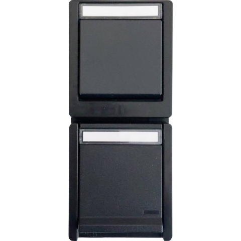 N & L 27633 Compleet Opbouw spatwaterdicht Zwart 1 stuk(s)