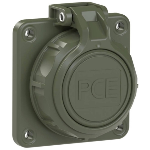 PC Electric 20352-8u Koppeling met randaarde PA6, ABS, PC 250 V Brons-groen (mat) IP66, IP68