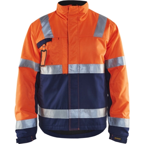 Blåkläder Winterjas High-Vis 48621811 | High Vis Oranje/Marineblauw | Maat 4XL - 7330509370902
