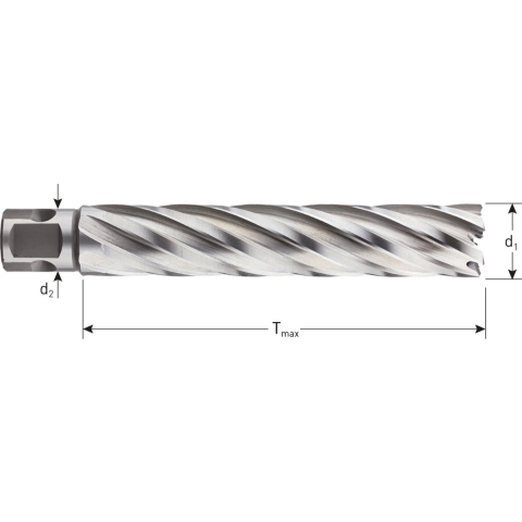 Rotec HSS-XE Kernboor SILVER-LINE, universeel 19, ø30x110 - 5363003
