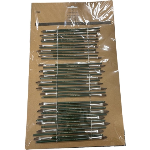 Copenhagen Pro Autolakpenselen Set | Maat 1-2-3 | Pony haar | FSC groen gelakte houten steel | 36 delig - 23.149.61