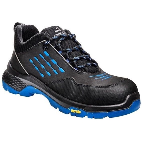 EMMA Werkschoen CrossForce D Laag S3 | Zwart/Blauw | Maat 44 - 8715316154454