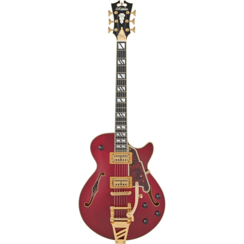 D'angelico Deluxe Bob Weir 3 Satin Trans Wine