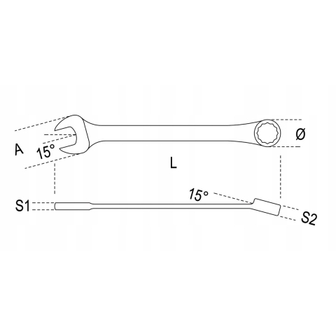 Beta Omschakelbare ratelringsteeksleutel 142AS 3/4 - 001420319