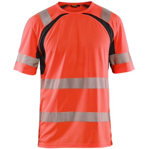 Blåkläder UV-T-Shirt High-Vis 33971013 | High-Vis Rood/Zwart | Maat 3XL - 7330509655320