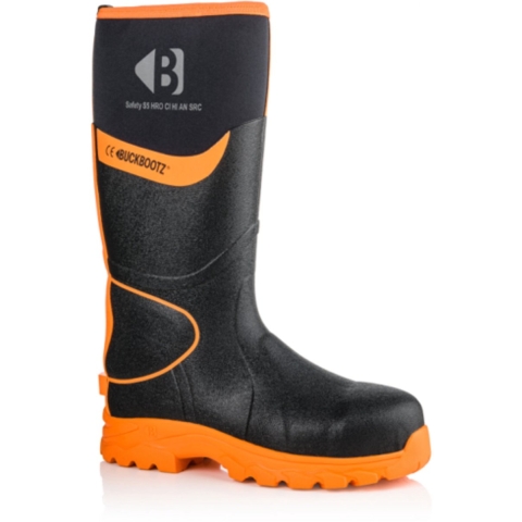 BuckBootz Werklaars BBZ8000 S5 Zwart/Oranje | Zwart/Oranje | Maat 44 - 00.0176.098.44