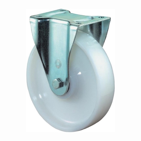 BS Rollen Bokwiel voor zware lasten | wiel-d. 150 mm draagvermogen 700 kg | kunststof | plaat L135xB110 mm | 1 stuk - L610.B15.150 L610.B15.150