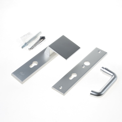 AMI Veiligheidsbeslag 251/50 Profielcilinder 72 Deurdikte 90/80 Re F1 +Profielcilinder 72 + Deurkruk 356 Deurdikte 53/57 Mm - 803419