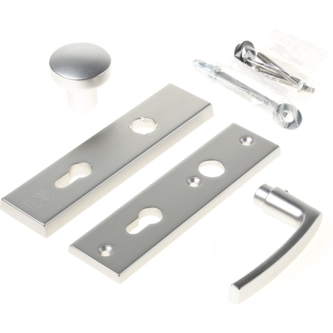 AMI Veiligheidsbeslag 193*50 Kn 169/50 Buiten en Binnen Profielcilinder 72, Deurkruk 332 Deurdikte 38/42 Mm - 822521