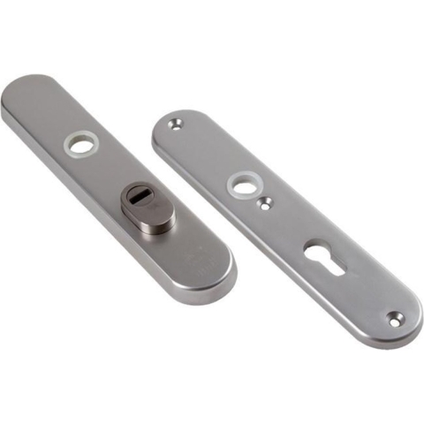 AMI Veiligheidsbeslag 250/50/15 Buiten Kt 55 en Binnen Profielcilinder 55 F1 Deurdikte 53/57 Mm. - 656122