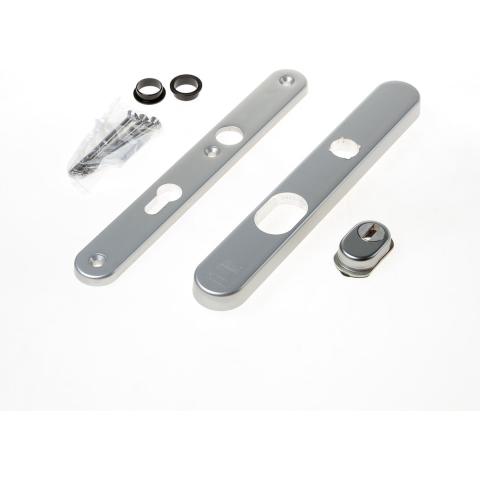 AMI Veiligheidsbeslag 257/32/2 Buiten Kt 72 A/Z 257/32/2 Binnen Profielcilinder 72 F1 Deurdikte 53/57 Mm - 844404