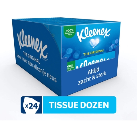 6x Kleenex Original Tissues Duo Pack 2x72 = 144 stuks