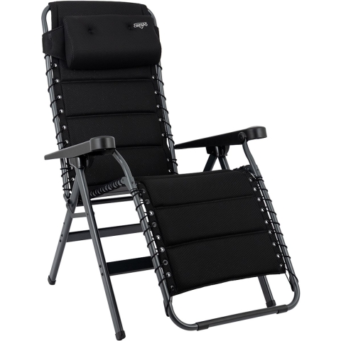 Crespo AP/232 - Relaxstoel - Luxe verstelbaar met hoofdkussen - Zwart