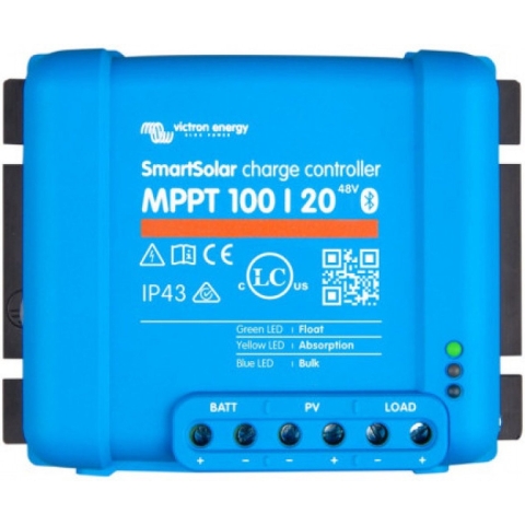 Victron Energy SmartSolar MPPT 100/20 (up to 48V) Retail Laadregelaar voor zonne-energie MPPT 48 V 20 A