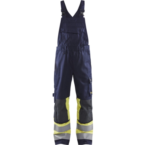 Blåkläder Multinorm bretelbroek Klasse 1 26071514 | Marine/High-Vis Geel | Maat 54 - 7330509799680