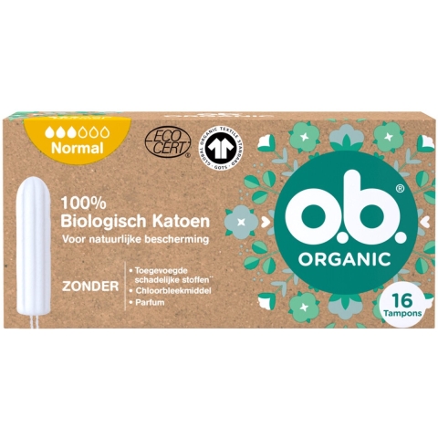 3x OB Organic Cotton Normaal 16 stuks