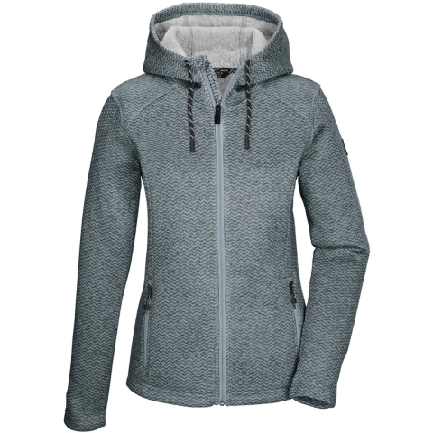 Killtec KOW 5 gebreid fleece vest dames blauw/grijs, M