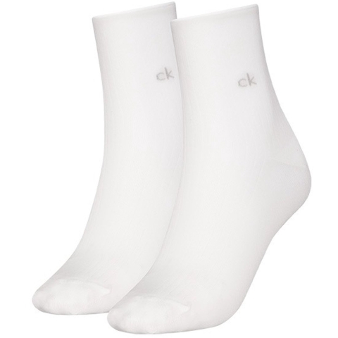 Calvin Klein Sokken - 2-pack - Wit - Calvin Klein - 39/42 - Sokken