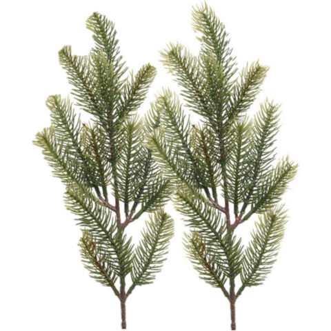 15x Groene kersttakken / dennentakjes 52 cm kerstversiering -