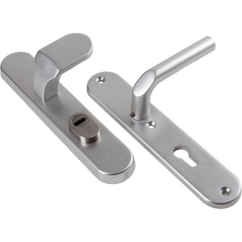 AMI Veiligheidsbeslag 250/50/15 Kt 72 Knop 145 Deurkruk 369 Profielcilinder 72 F1 Deurdikte 53/57 Mm - 656336